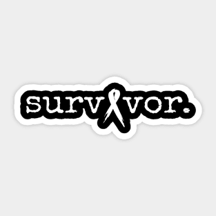 'Survivor' Cancer Awareness Shirt Sticker